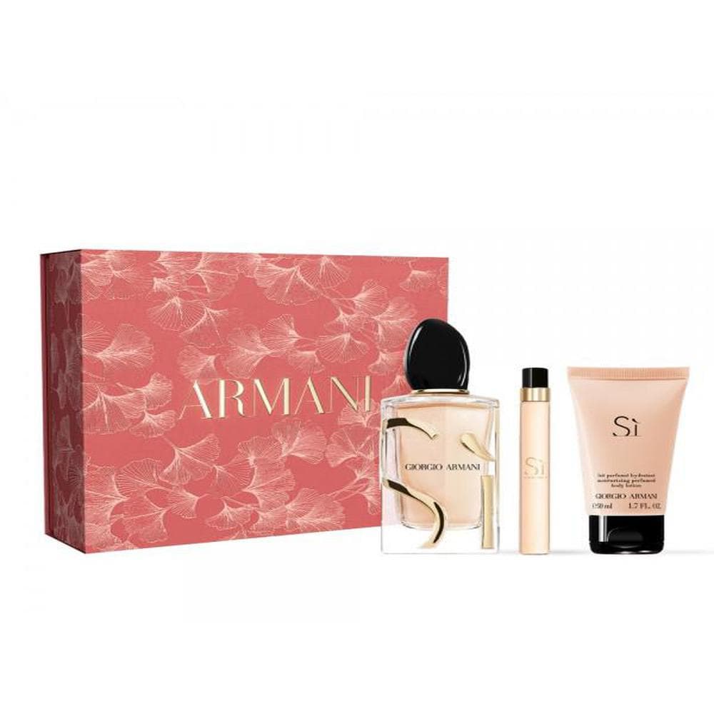 Armani sí eau parfum 100ml + si edp 10ml + locion corporel 50ml (Giorgio armani)