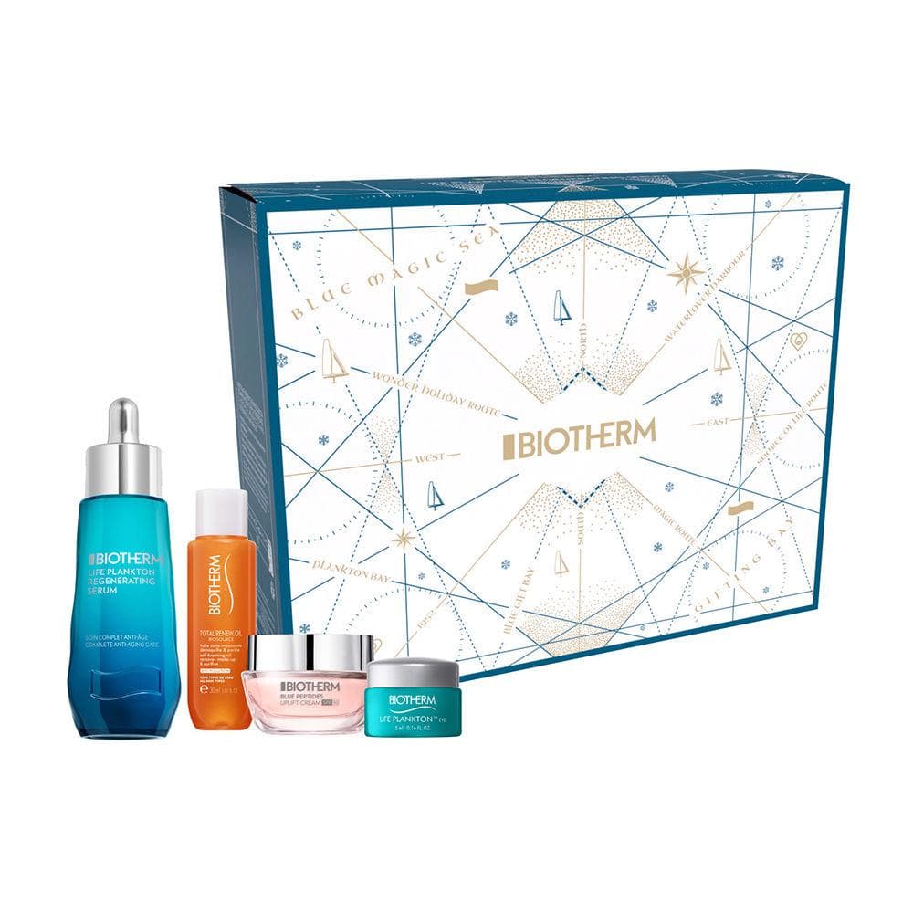 Biotherm life plankton elixir bioserum 50ml +uplift 15ml + uplift noche 15ml  + life plankton ojos 5ml (Biotherm)