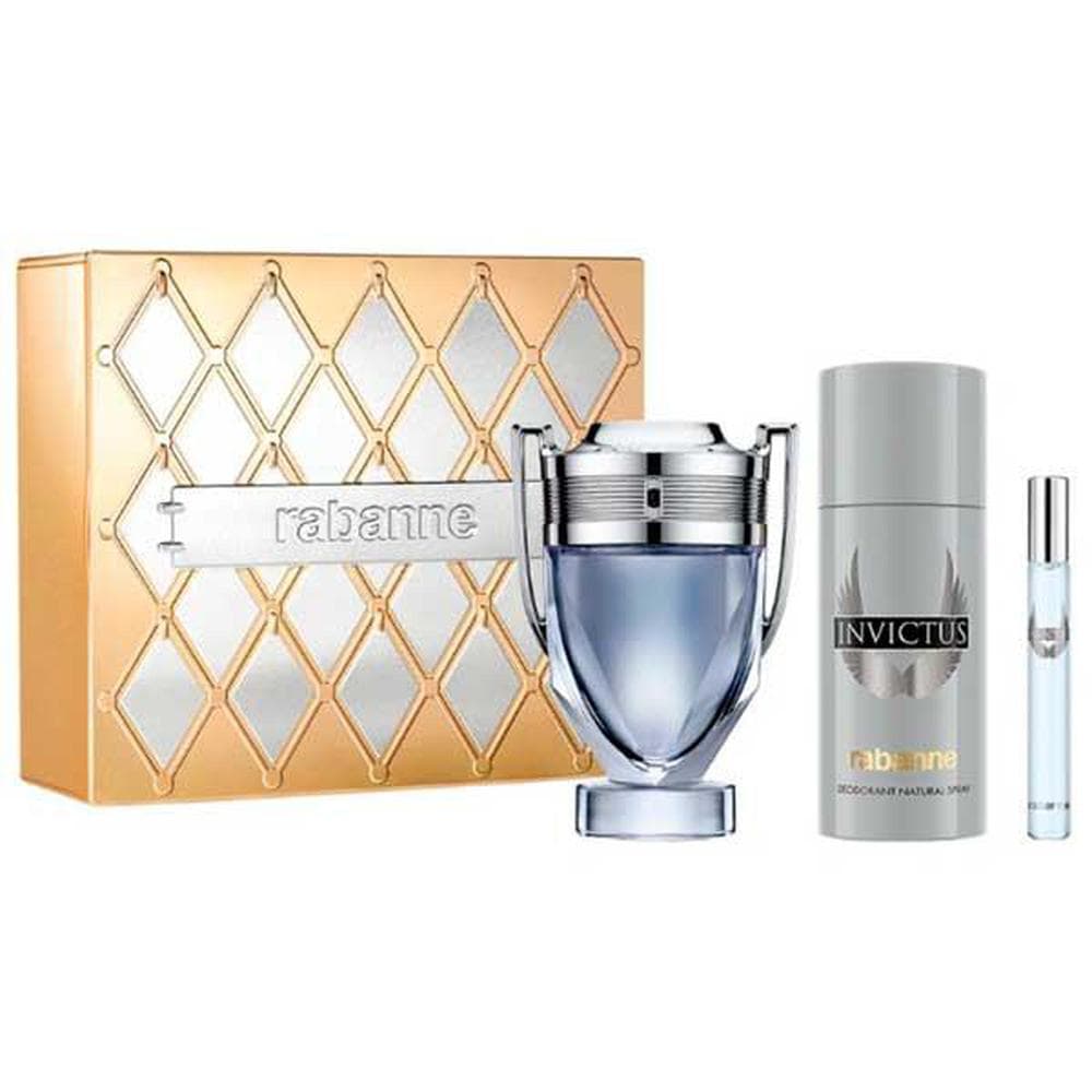 Paco rabanne invictus eau de toilette 100ml + desodorante spray 150ml + eau toilette 10ml (Paco rabanne)