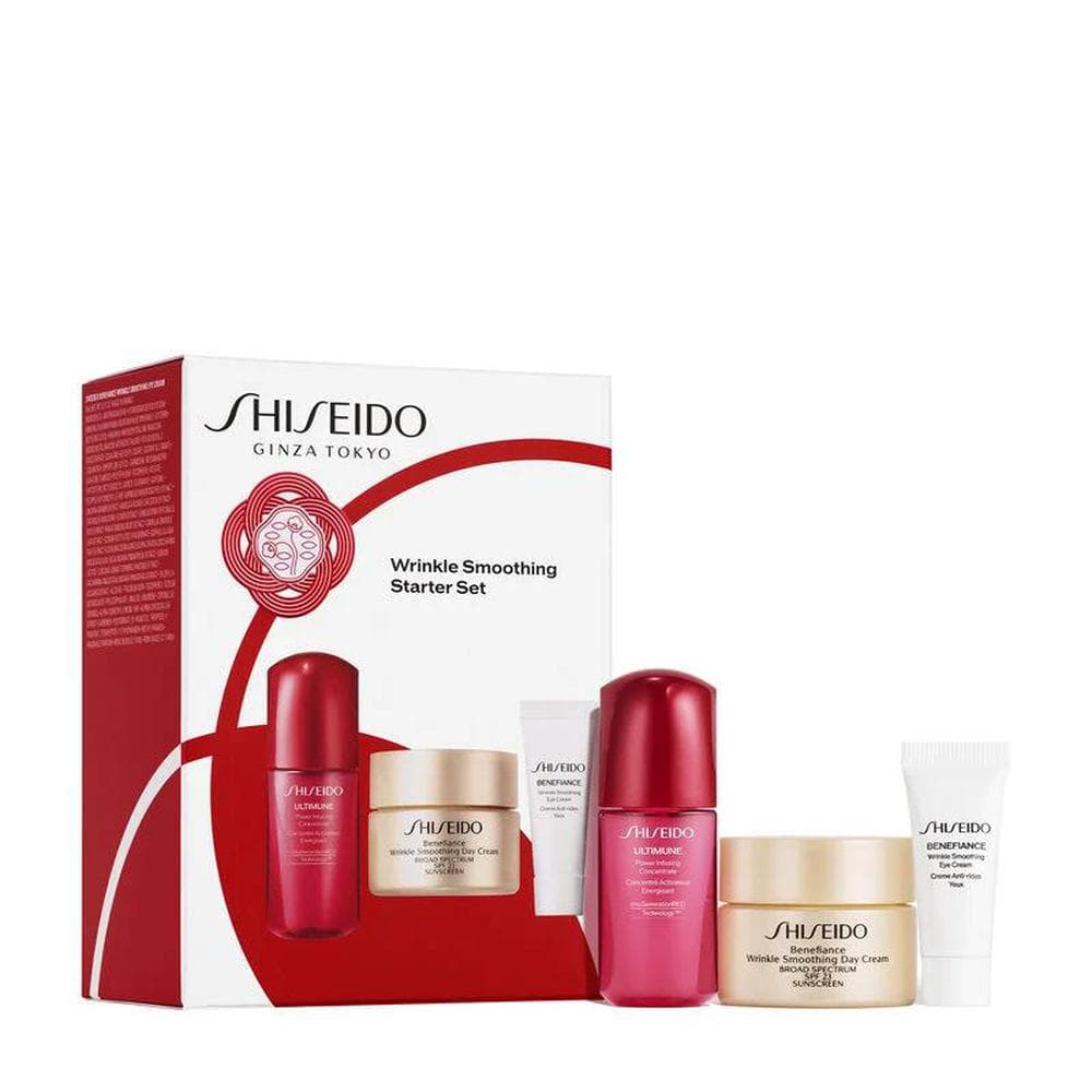 Shiseido benefiance wrinkle smoothing crema ojos 15ml + crema 15ml + ultimune infusion 5ml (Shiseido)