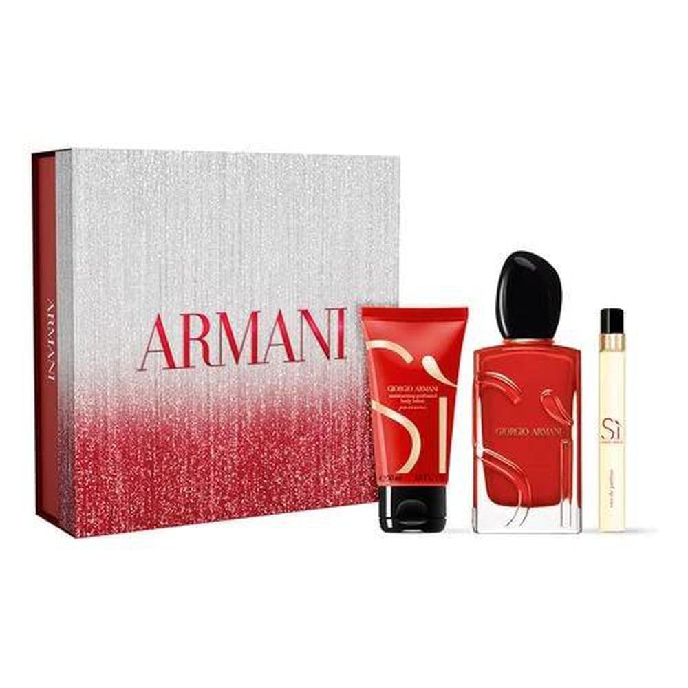 Armani sí passione eau parfum 100ml+ leche corporal 50ml + eau parfum 10ml (Giorgio armani)